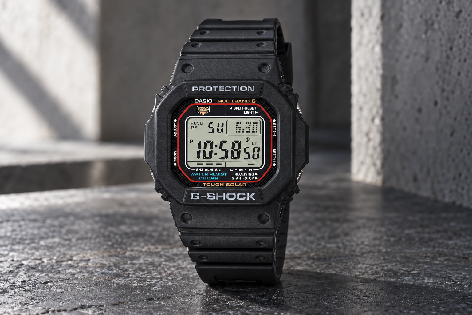 CASIO GW-M5610U-1JF 選購指南:太陽能、六局電波與方形錶尺寸怎麼看?